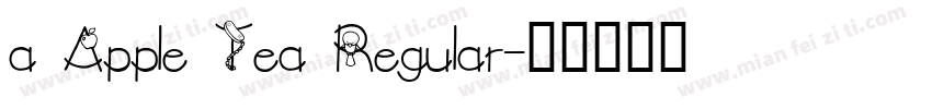 a Apple Tea Regular字体转换